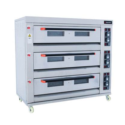 Triple Deck Gas Oven - 3 Trays Per Deck (9) (BAKEMARK)