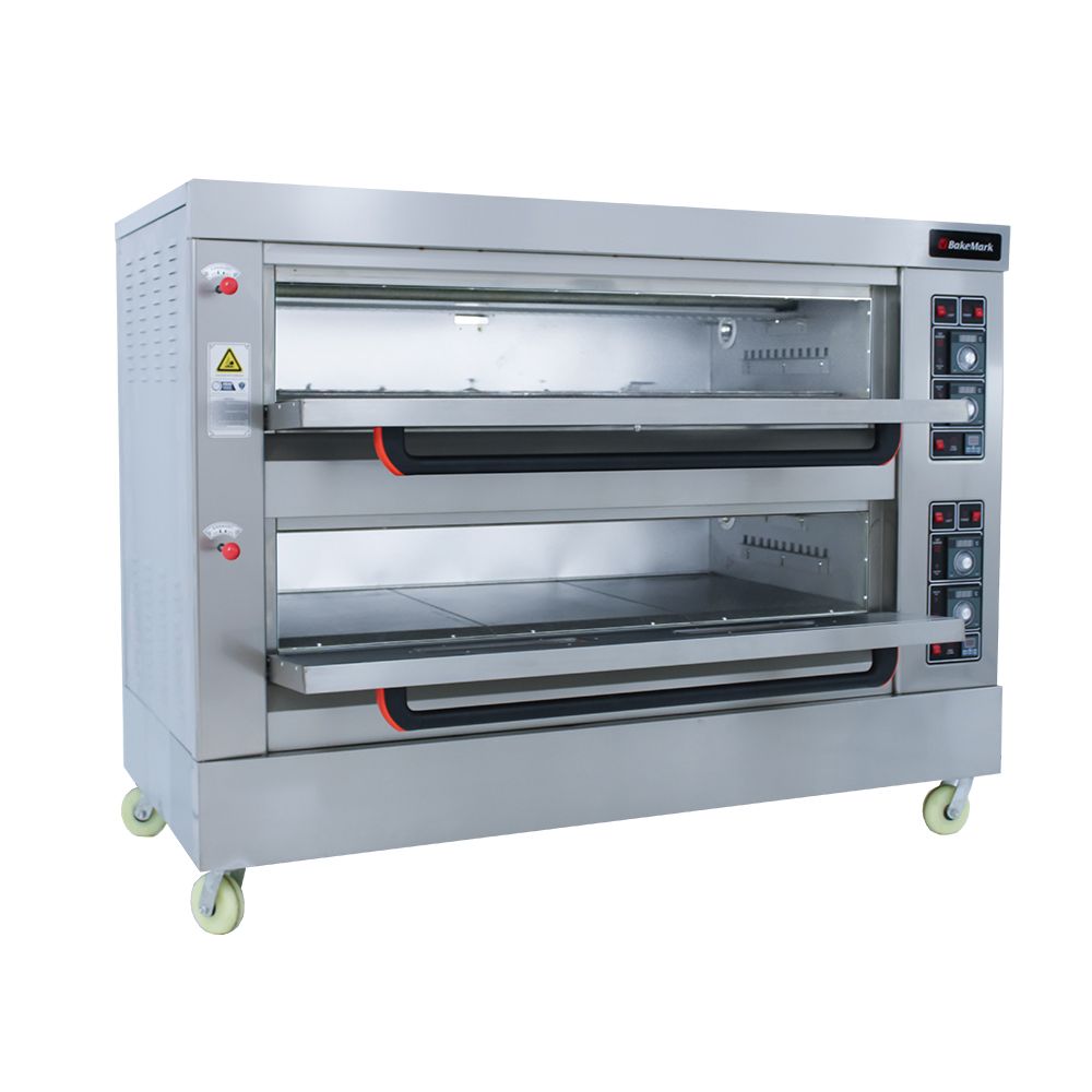 Double Deck Gas Oven - 3 Trays Per Deck (6) (BAKEMARK)