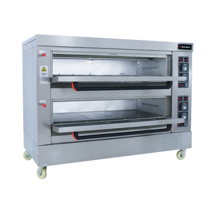 Double Deck Gas Oven - 3 Trays Per Deck (6) (BAKEMARK)