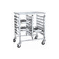 Double rack trolley with work top – 7 tier( SMARTCHEF) - Catering