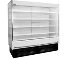 Wall Chiller 2.5m glass patch-end, white interior (Just Refrigeration) - Catering